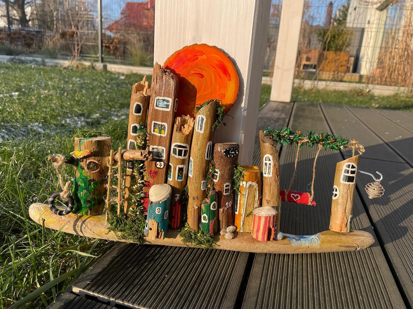 Huśtawka pod zachodem